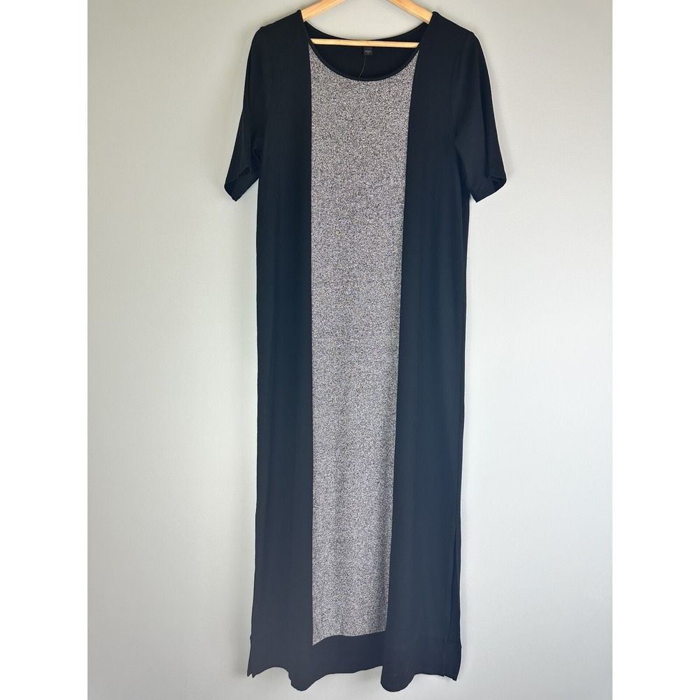 J Jill Wearever Women's Long Color Block Modern Maxi Dress NWT Size Medium